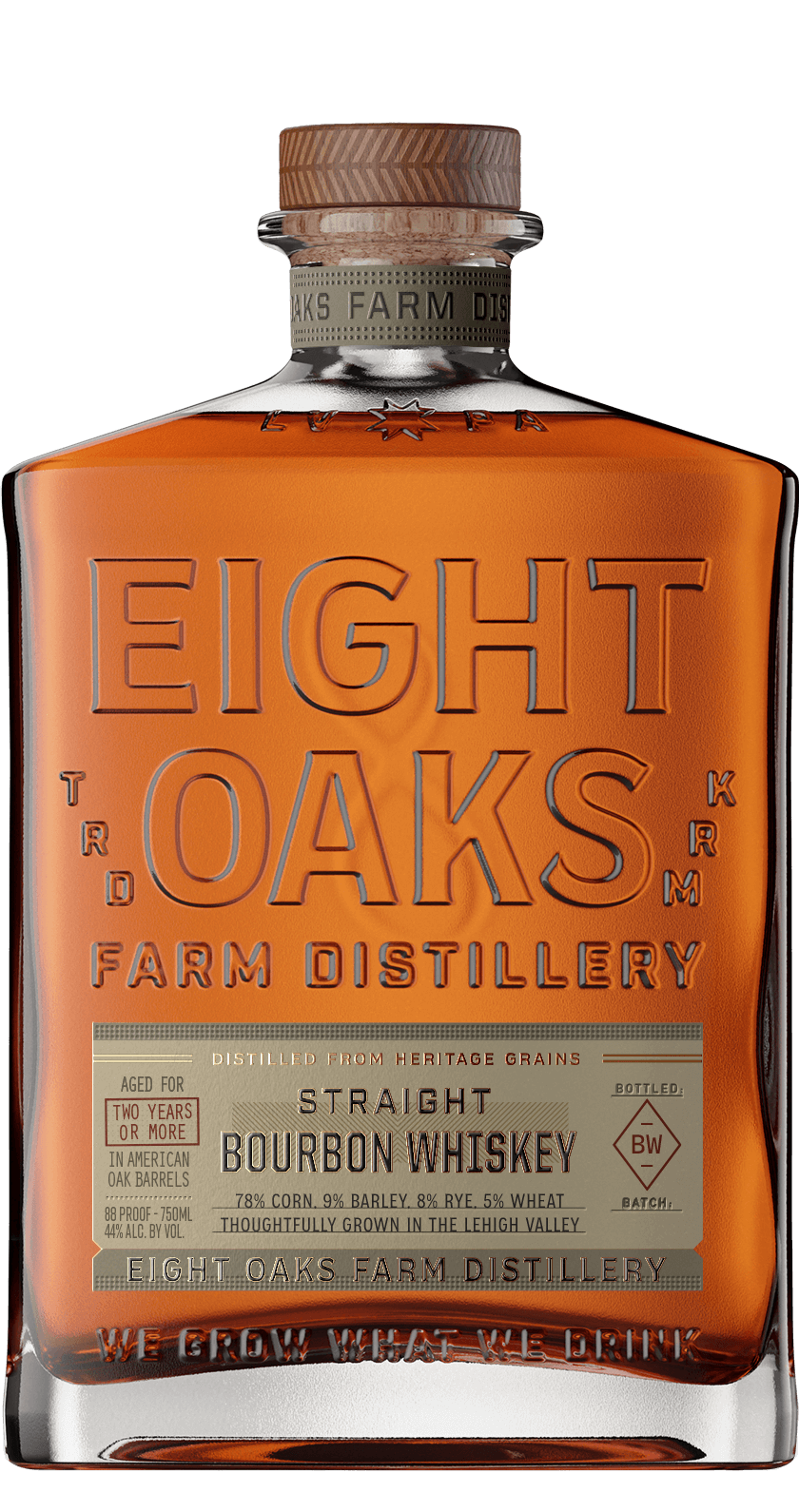 Straight Bourbon Whiskey | Eight Oaks Farm Distillery
